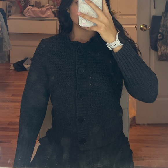 Madewell Black Knit Cardigan Sweater - Picture 3 of 3